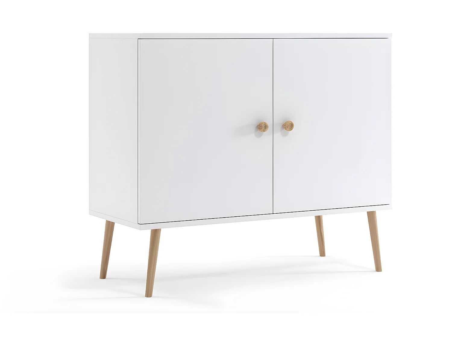 Kommode MALIBO 100 cm 2D Weiß Matt