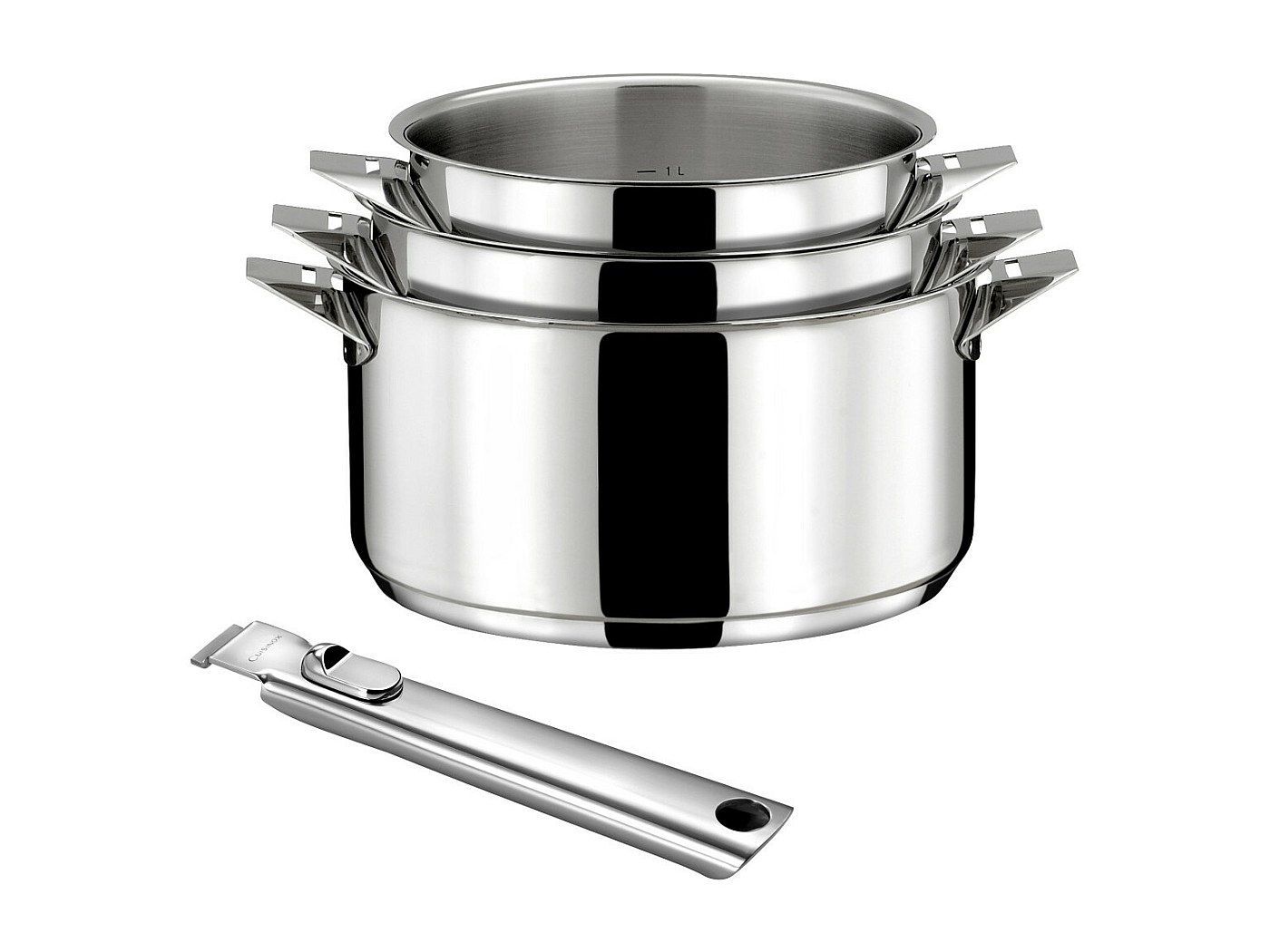 SERIE 5 CASSEROLES PRO INOX APPLE ® – FRANCE