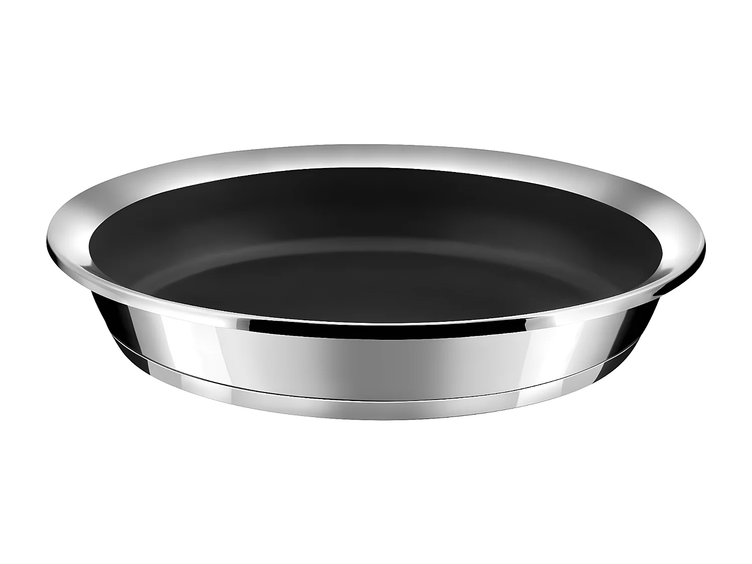 Ycône - Poêle 28cm inox revêtement Greblon C3