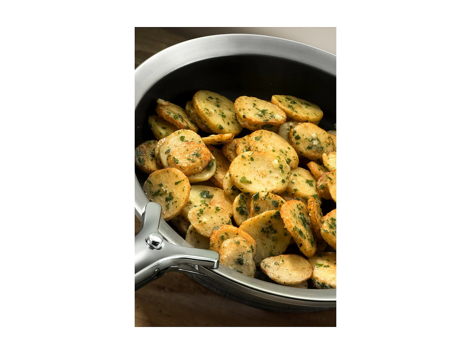 Ycône - Poêle 28cm inox revêtement Greblon C3