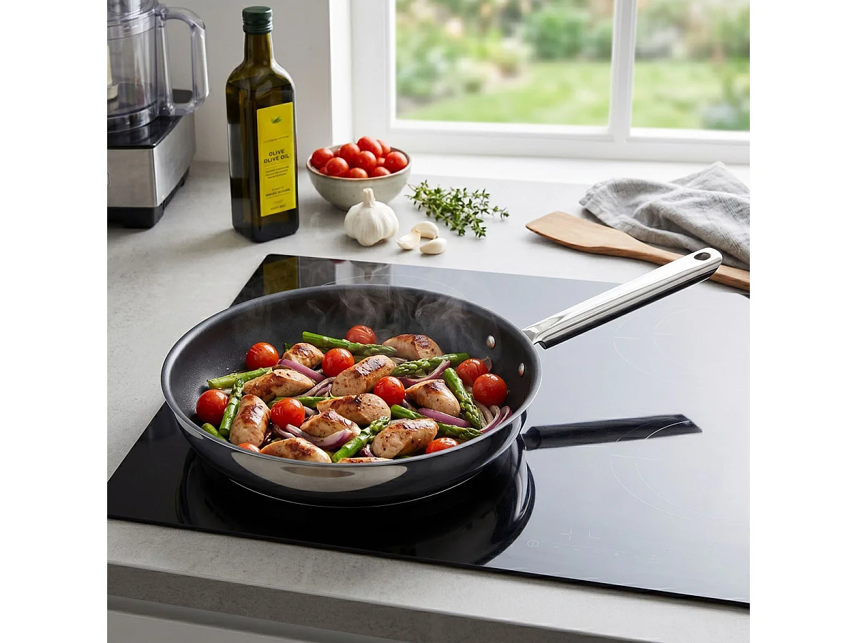 Elysée - Poêle 24cm inox revêtement anti-adhérent