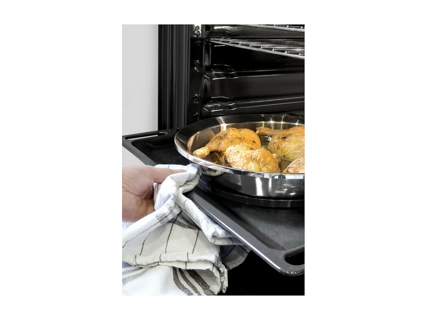 Ycône - Poêle 24cm inox finition miroir