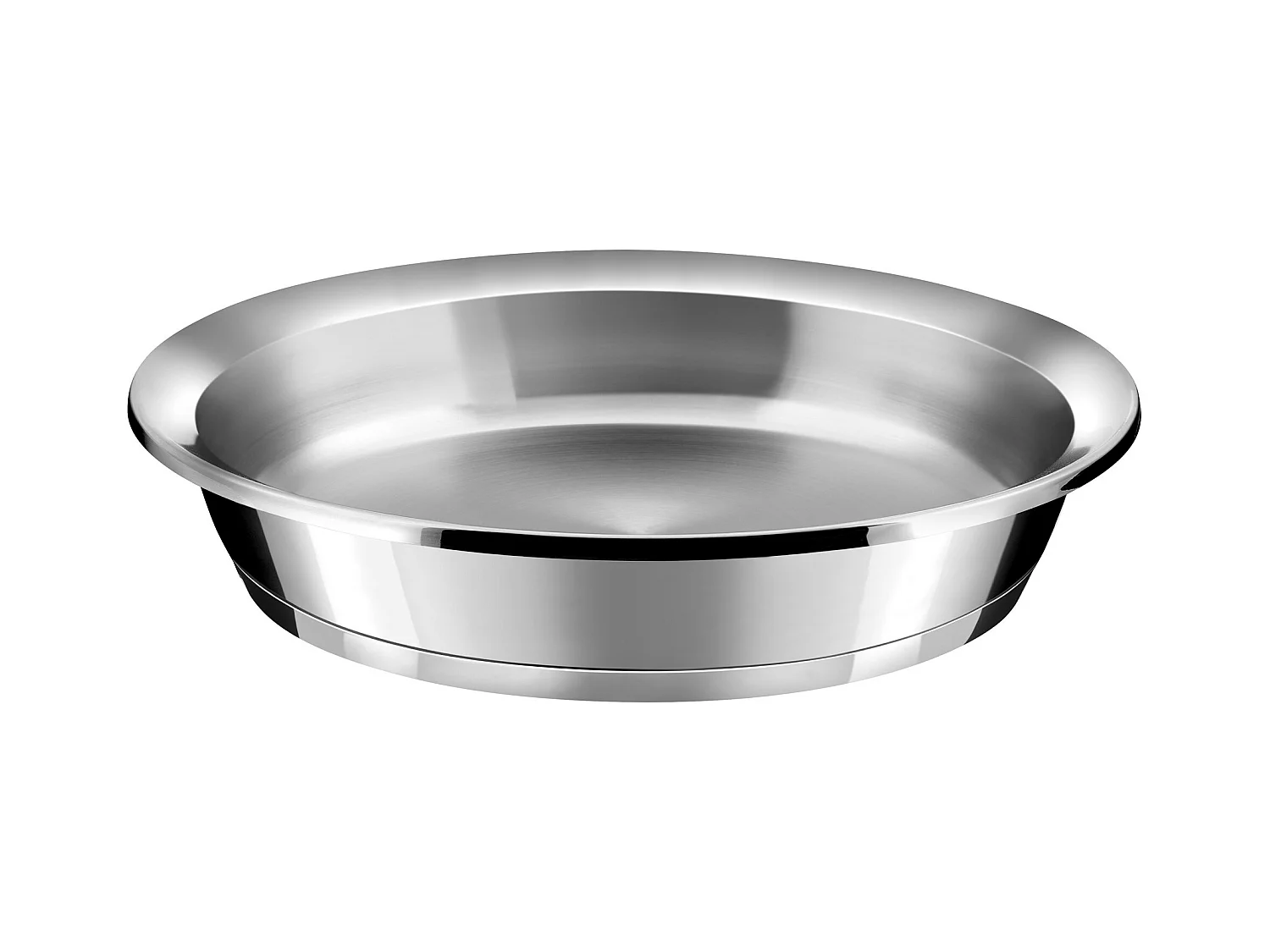 Ycône - Poêle 24 cm inox finition miroir avec poignée amovible