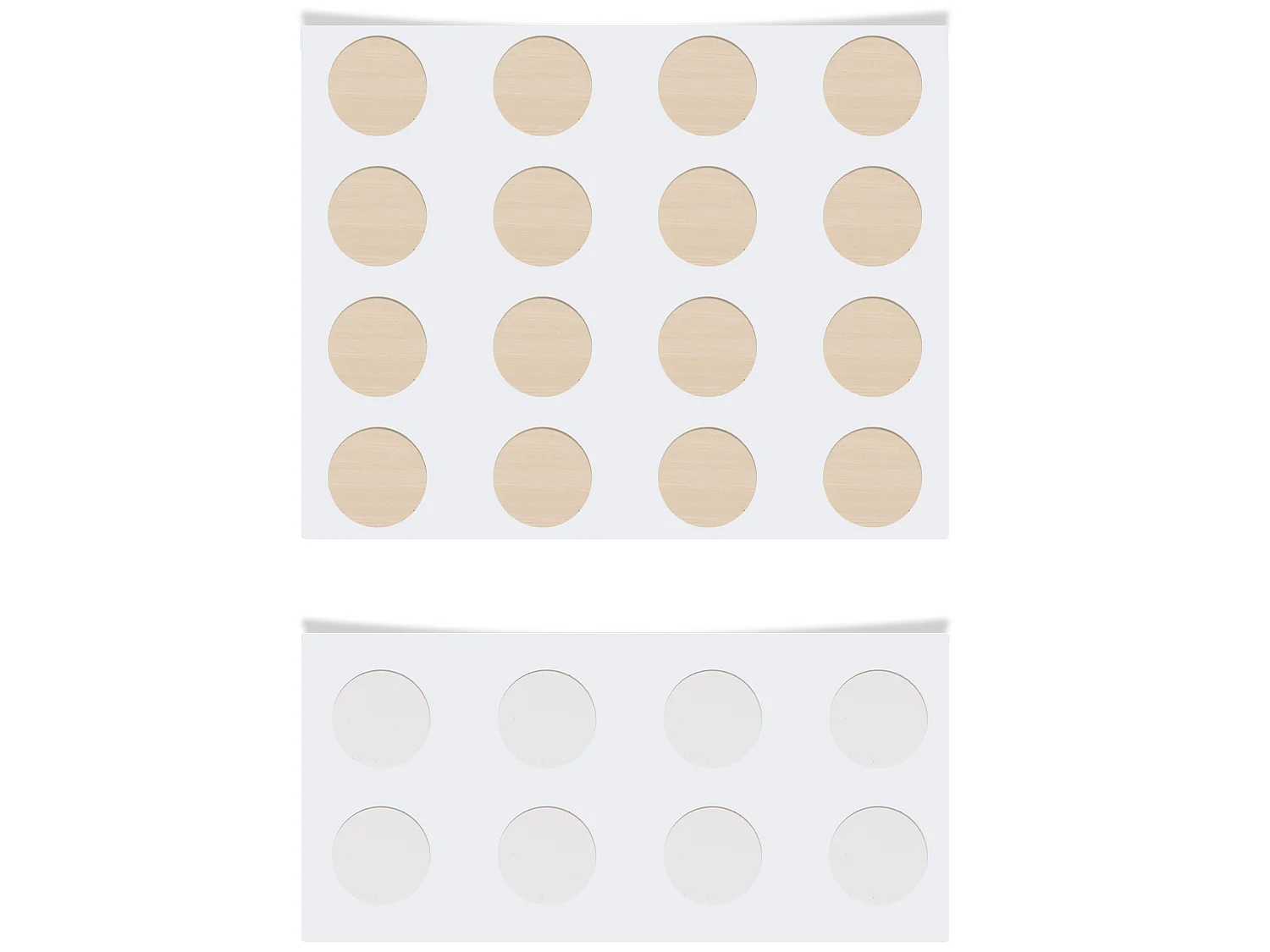 Mittelhohes Bett – 90 x 200 cm – Kiefernholz – Lattenrost – Farben: Weiß und Eiche