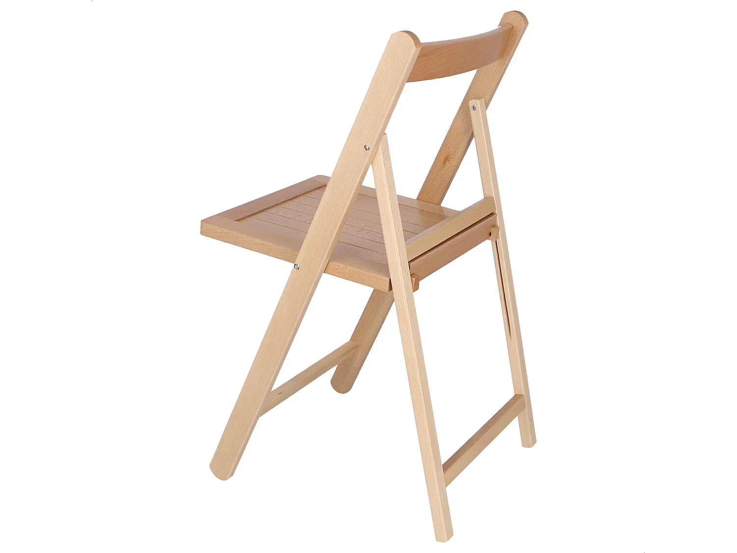 Chaise NORTE en bois de hêtre, finition vernis, 43x47x79 cm