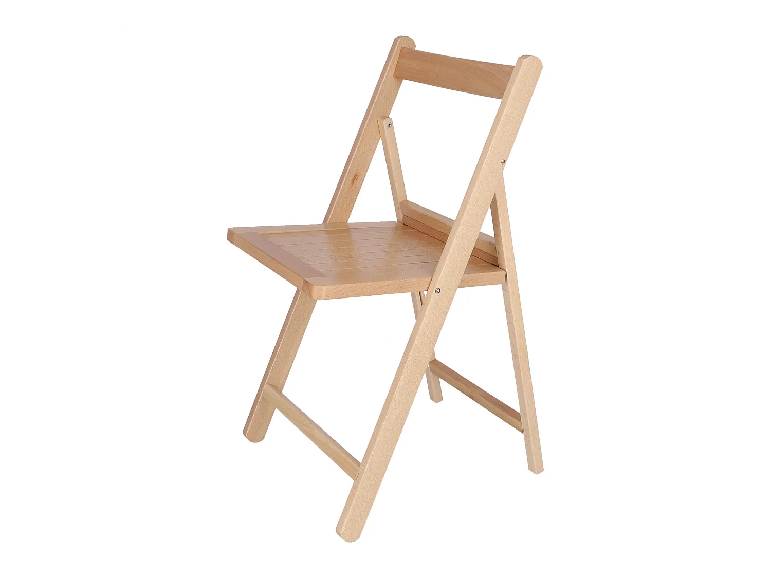 Chaise NORTE en bois de hêtre, finition vernis, 43x47x79 cm