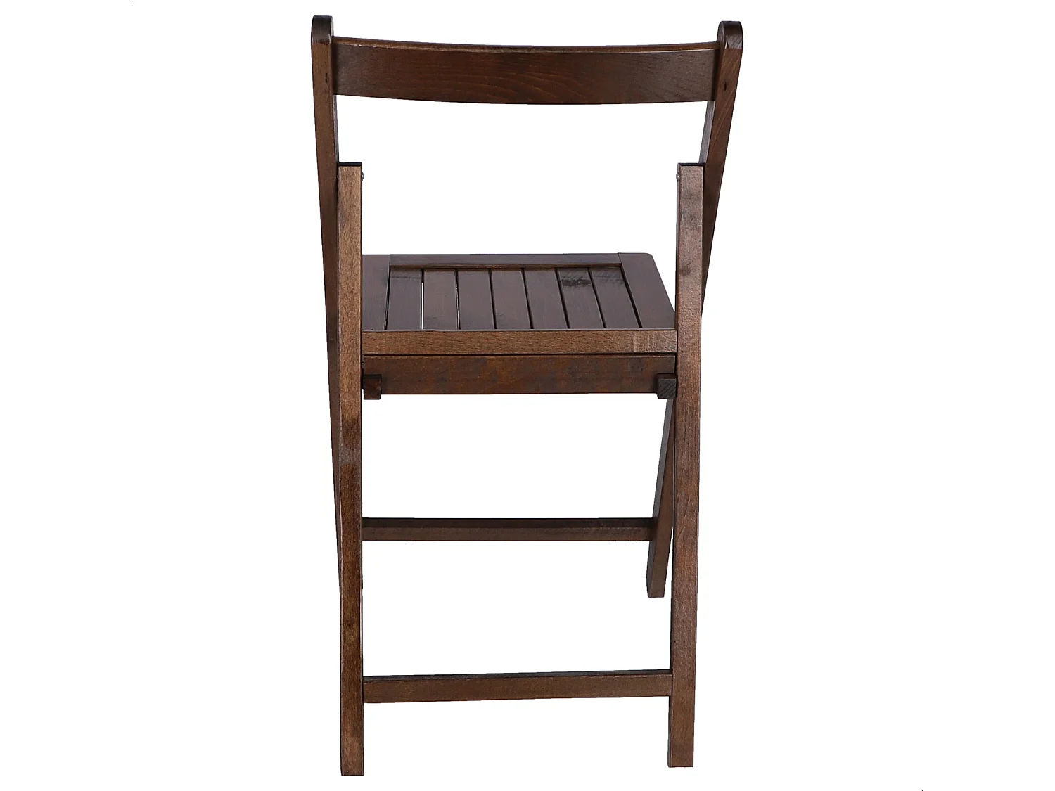 Chaise NORTE en bois de hêtre, finition noyer, 43x47x79 cm