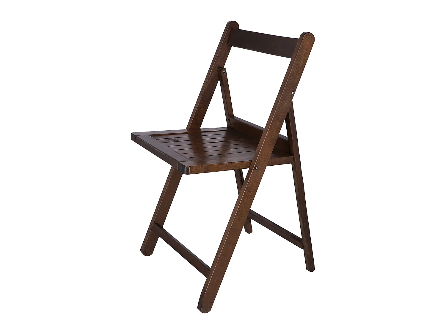 Chaise NORTE en bois de hêtre, finition noyer, 43x47x79 cm