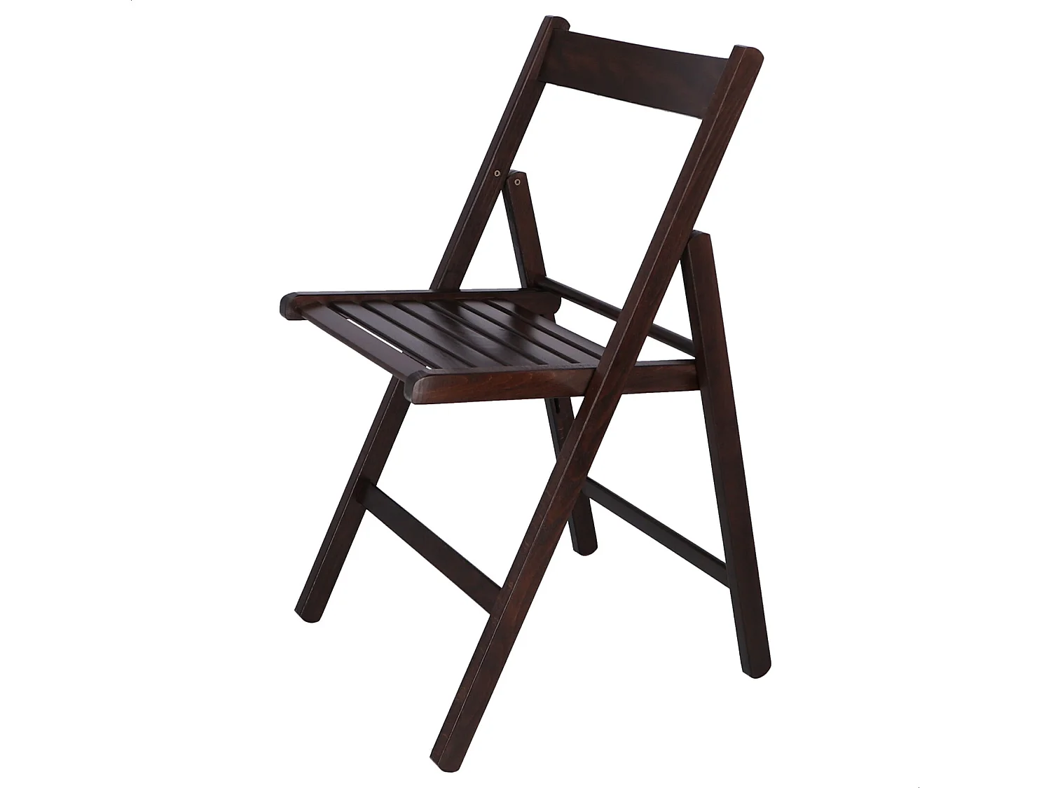 Chaise BAS en bois de hêtre, finition wengé, 43x47x79 cm