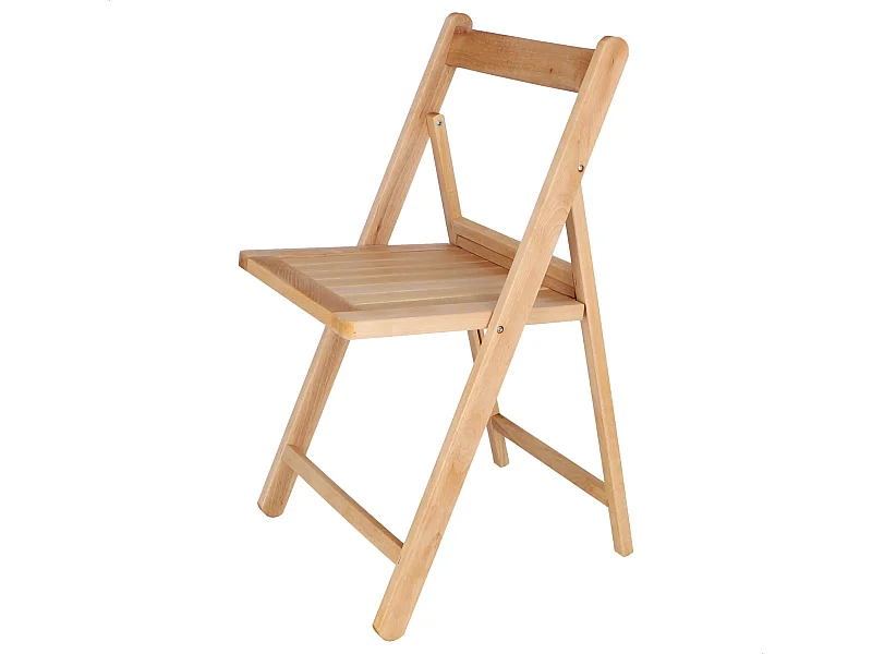 Chaise NORTE en bois de hêtre, finition huilée, 43x47x79 cm