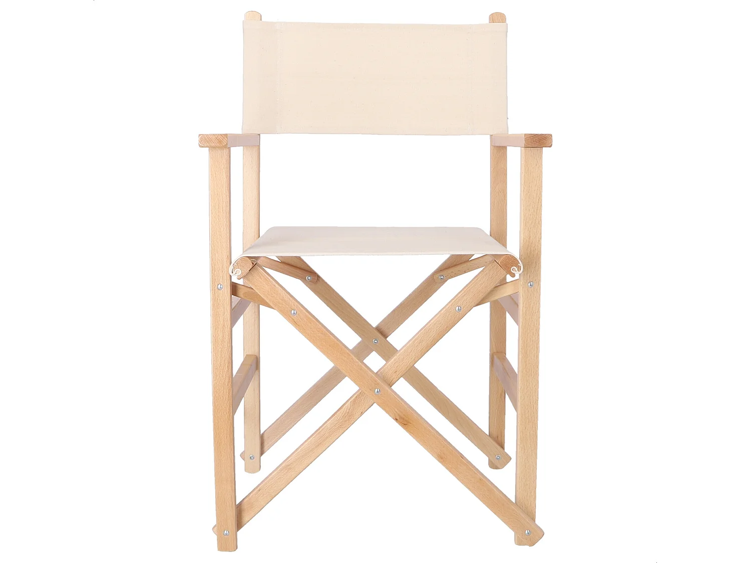 Chaise de réalisateur Sunset finie à l'huile, toile brute, 51x46x86 cm