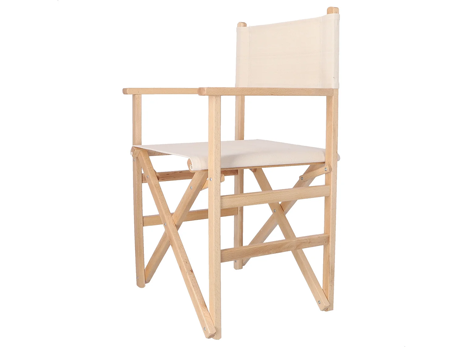 Chaise de réalisateur Sunset finie à l'huile, toile brute, 51x46x86 cm