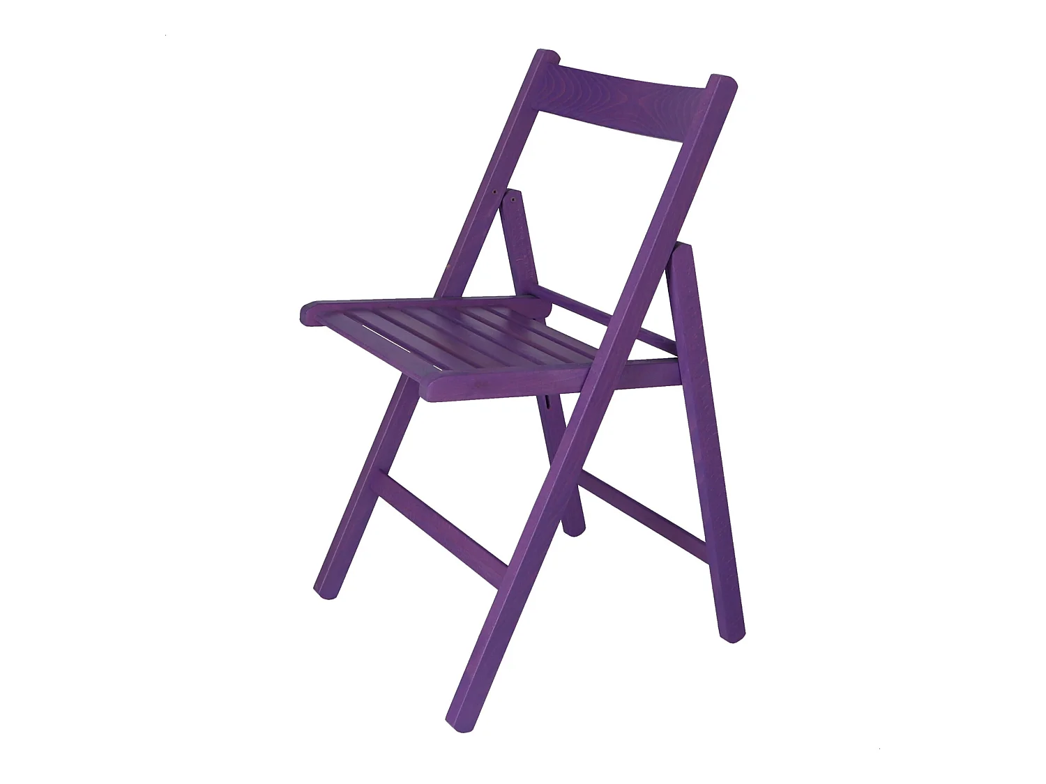 Chaise BAS en bois de hêtre, finition lilas, 43x47x79 cm