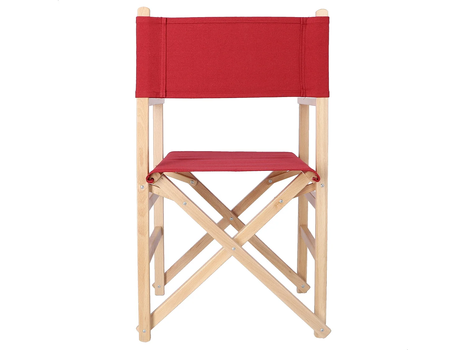 Chaise de réalisateur Sunset finition vernis, toile marron, 51x46x86 cm