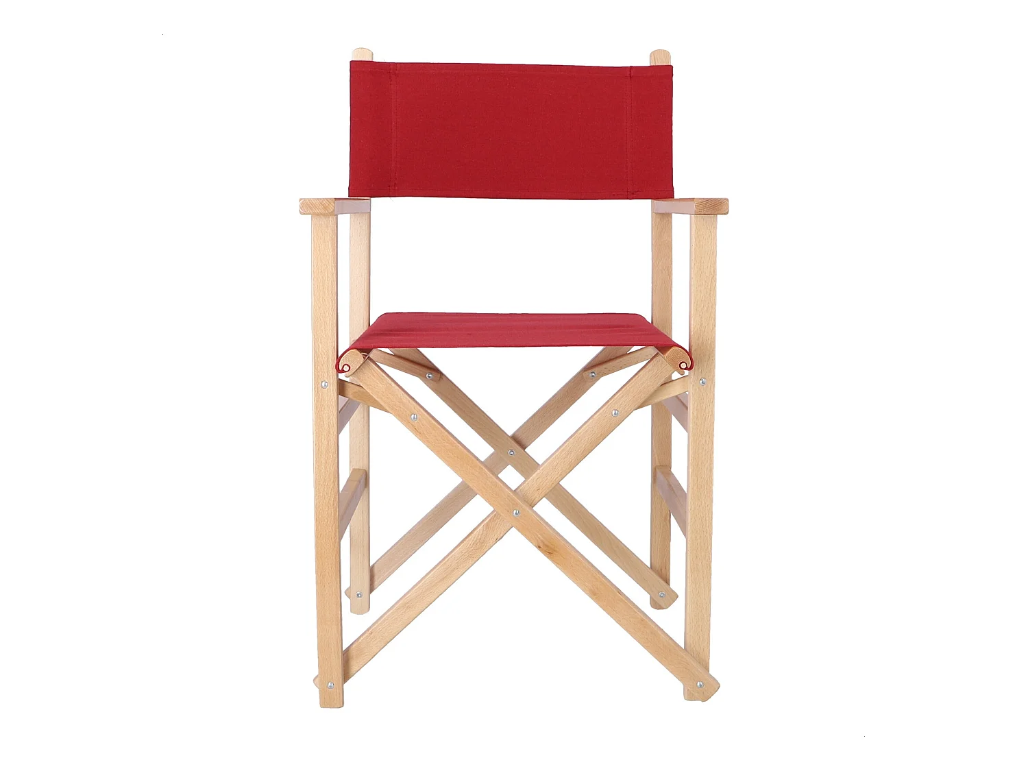 Chaise de réalisateur Sunset finition vernis, toile marron, 51x46x86 cm