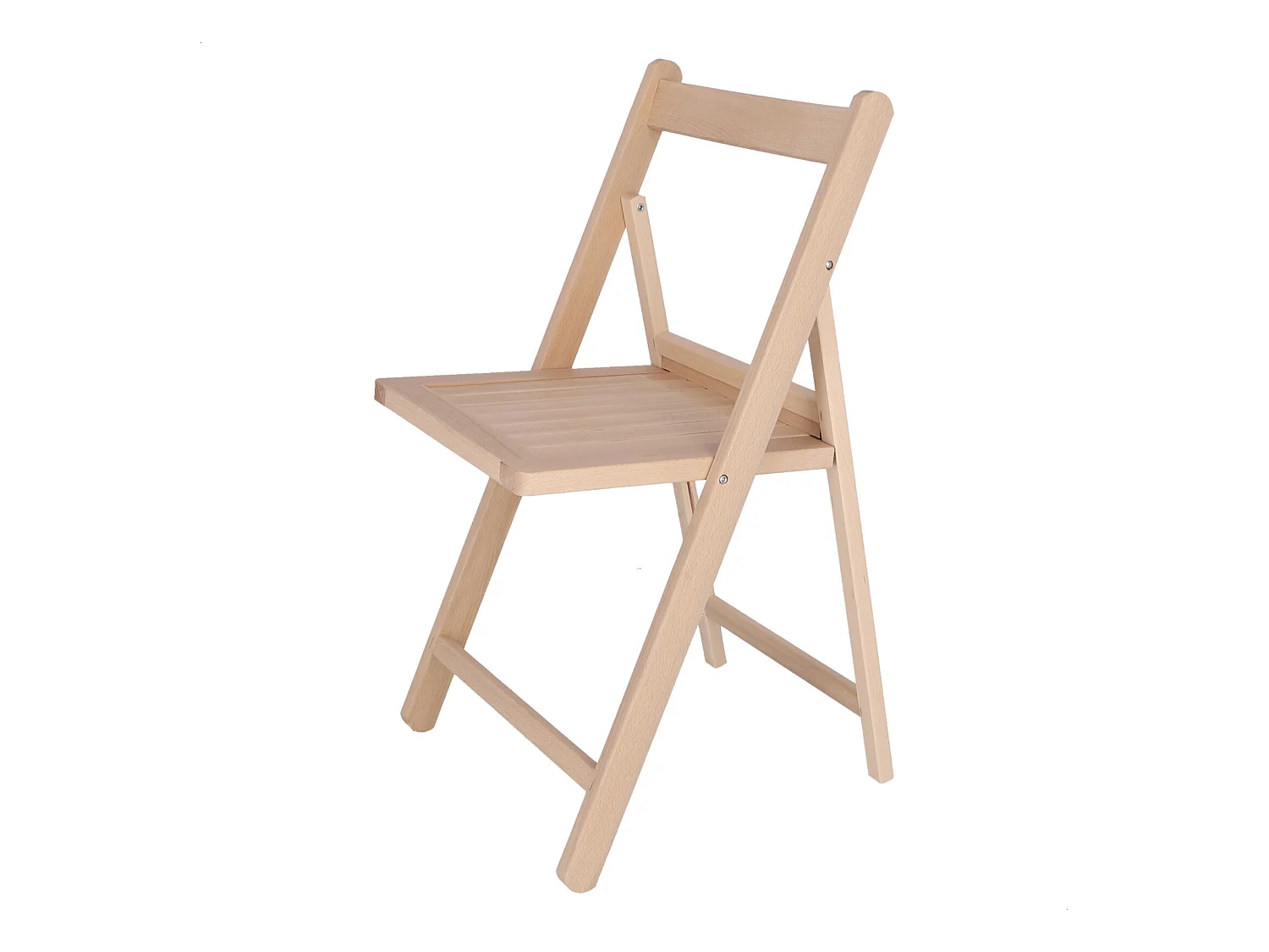 Chaise NORTE en bois de hêtre, finition SANS vernis, 43x47x79 cm