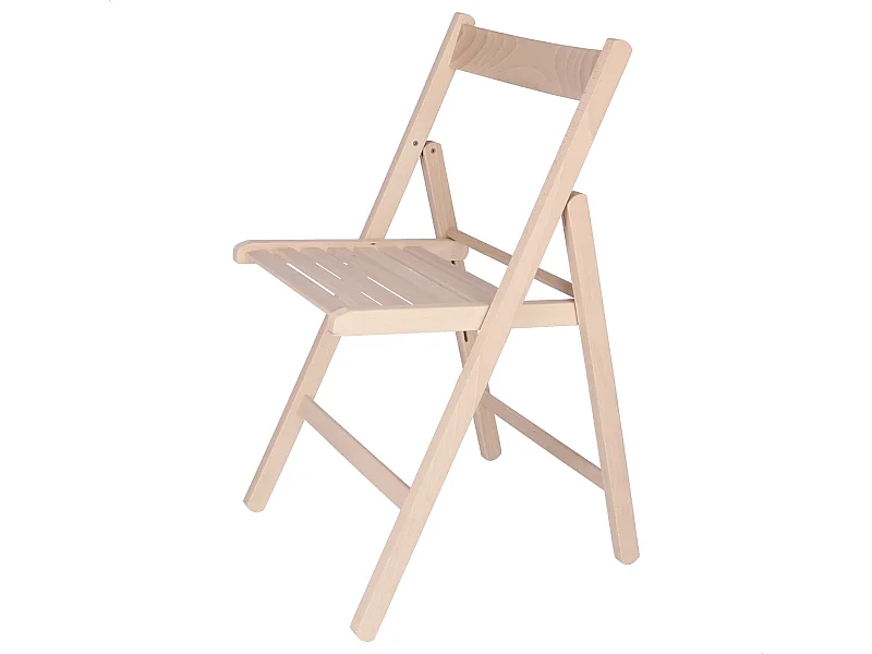 Chaise BAS en bois de hêtre, finition SANS vernis, 43x47x79 cm