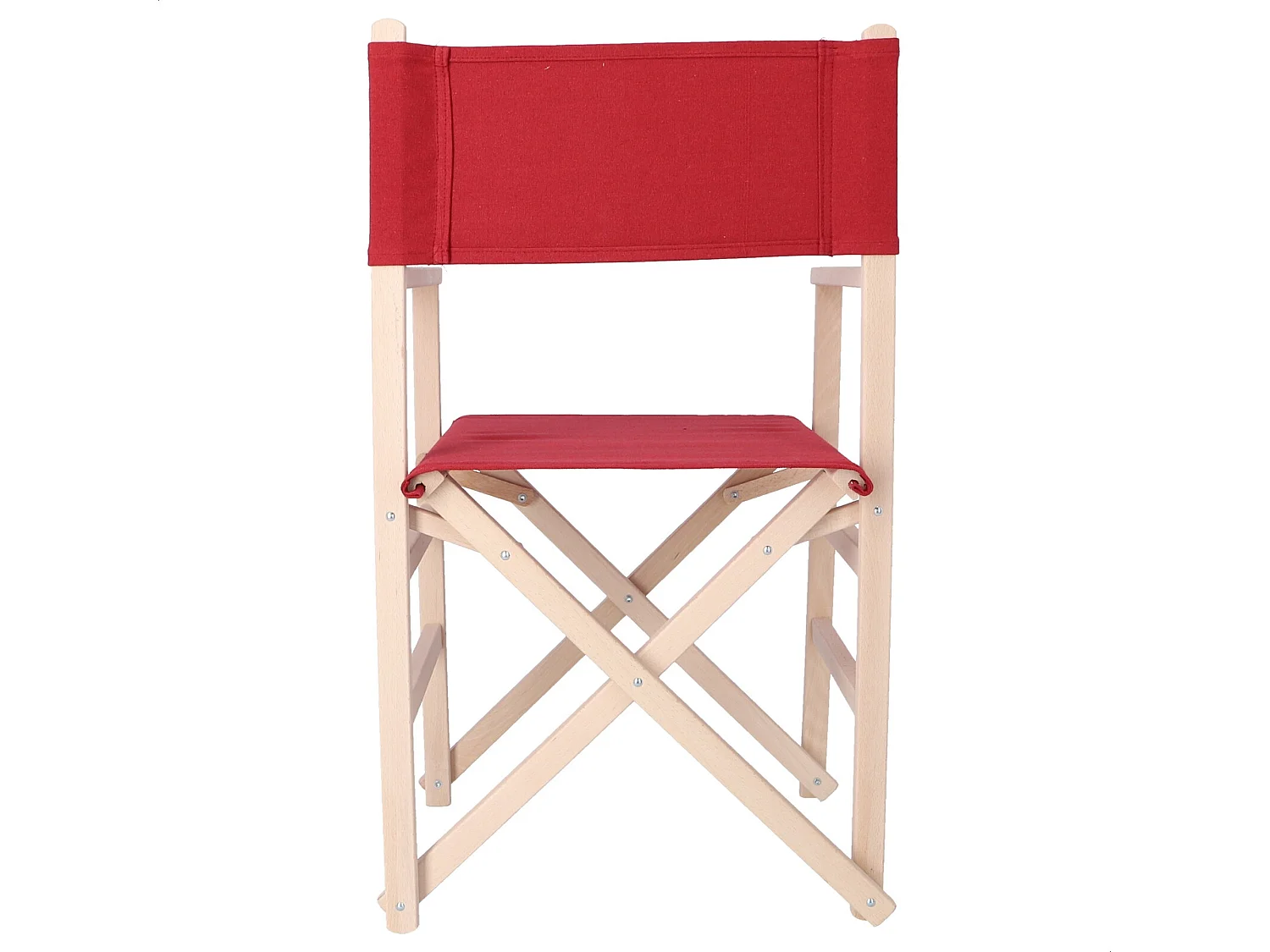 Chaise de réalisateur Sunset finition SANS vernis, toile marron, 51x46x86 cm