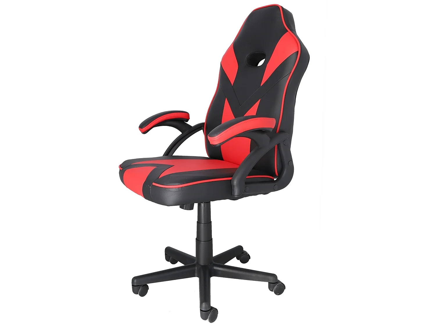 Chaise de bureau universelle gaming rouge avec accoudoirs