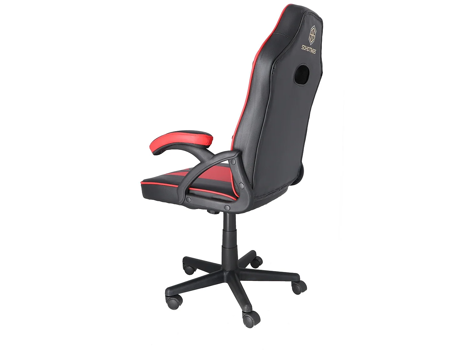 Chaise de bureau universelle gaming rouge avec accoudoirs