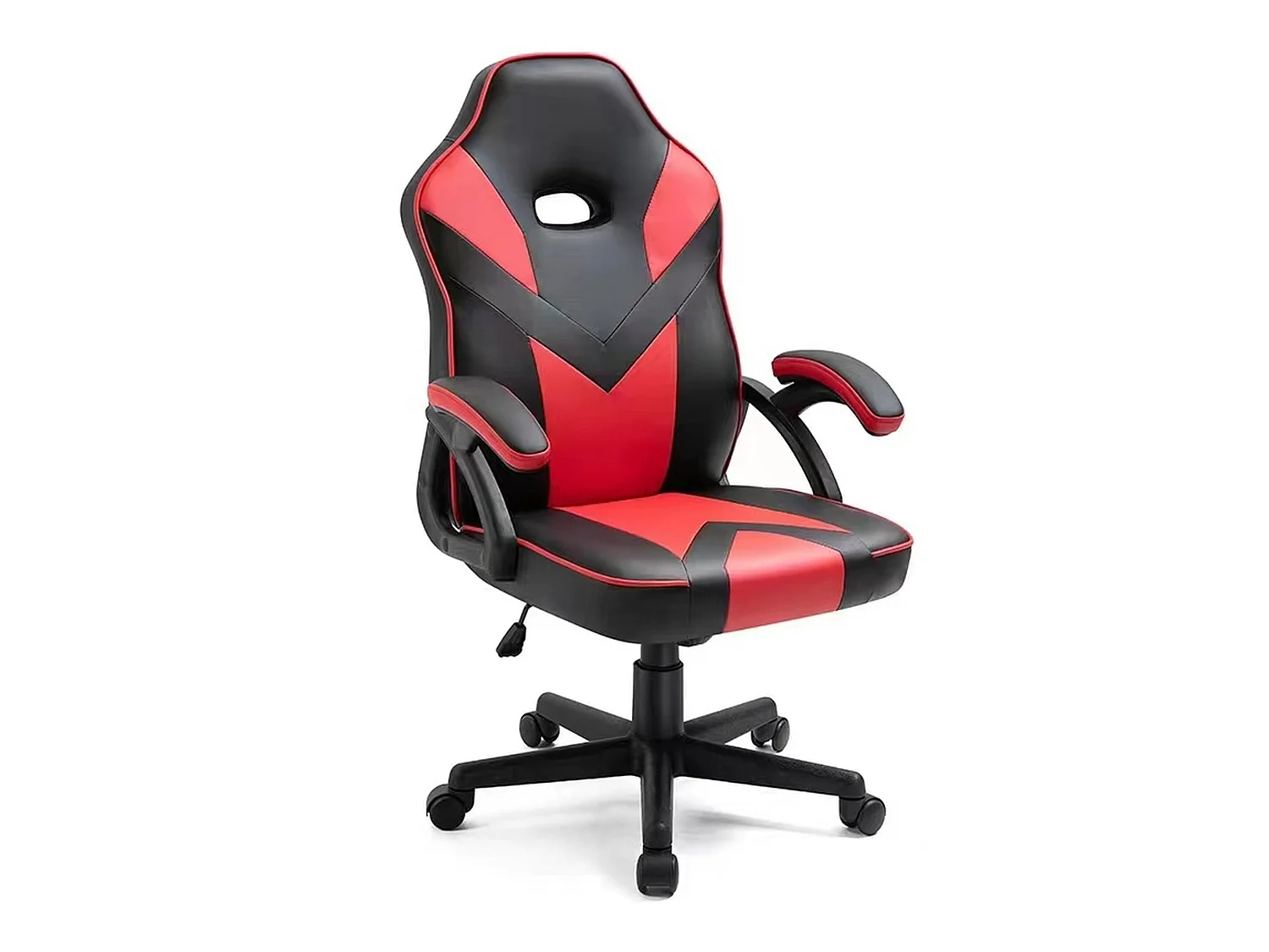 Chaise de bureau universelle gaming rouge avec accoudoirs