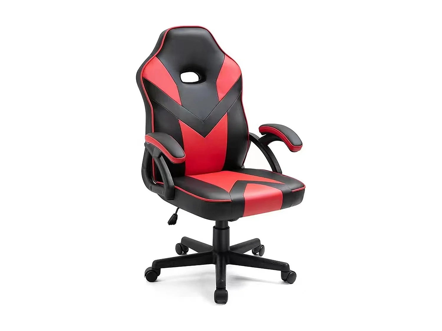 Chaise de bureau universelle gaming rouge avec accoudoirs