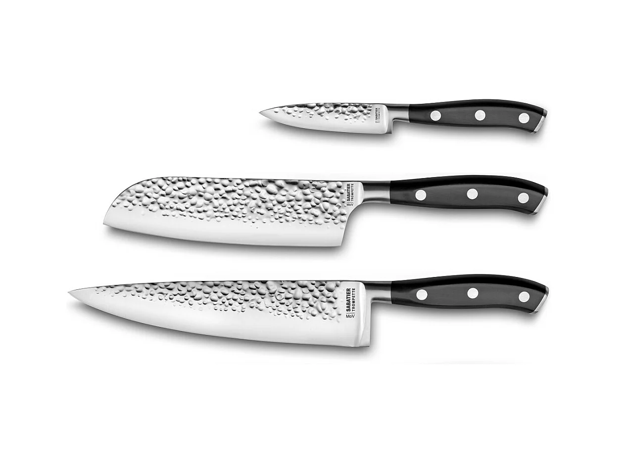 Carbon - Set de 3 couteaux de cuisine