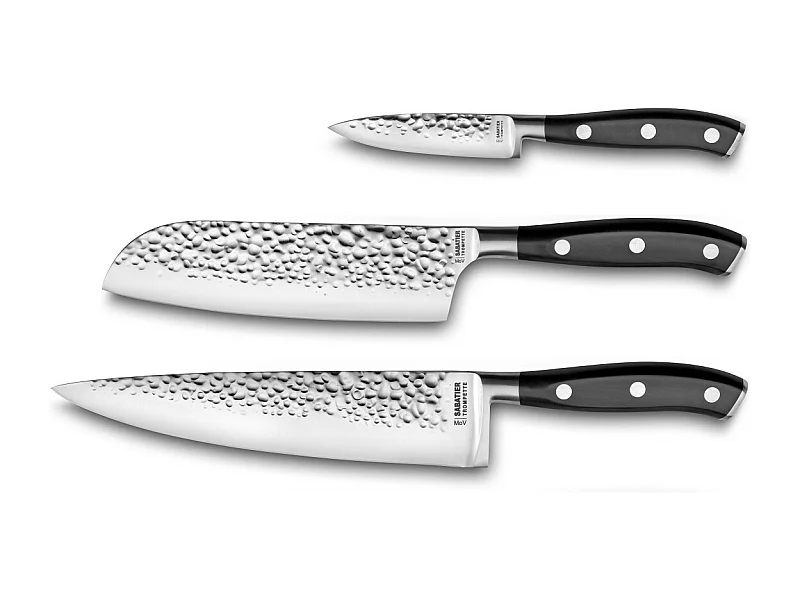 Carbon - Set de 3 couteaux de cuisine