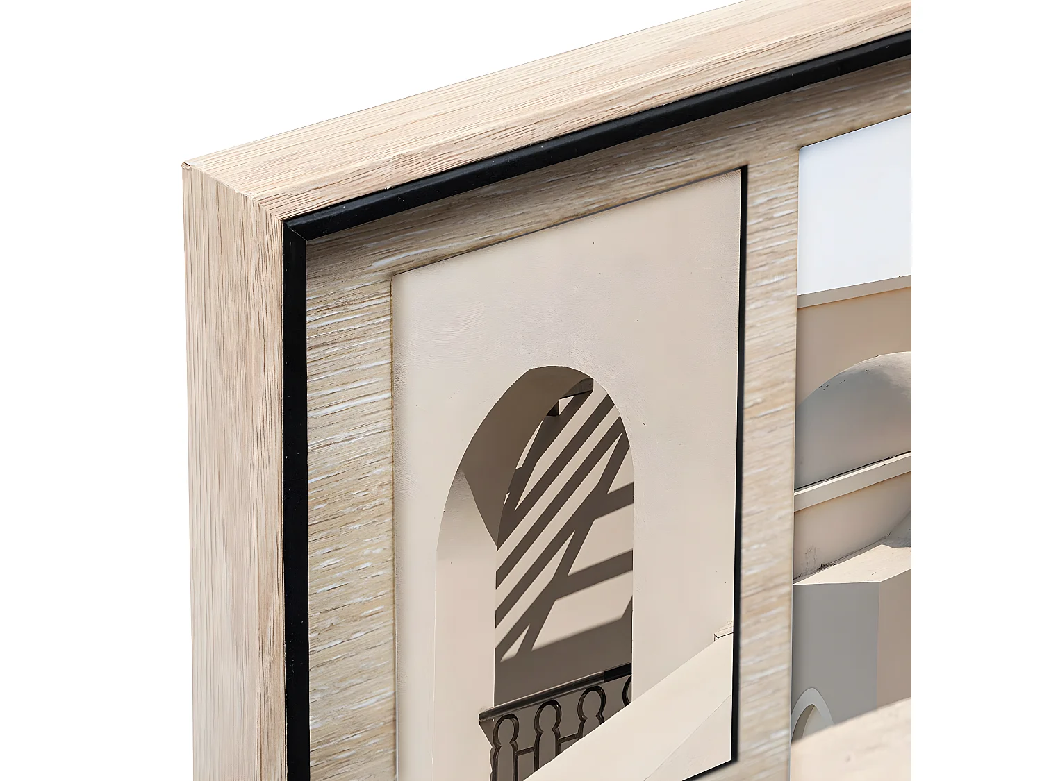 Pêle-mêle Multivues 5 Photos en bois avec déco HOME 41.5 x 31.8 cm