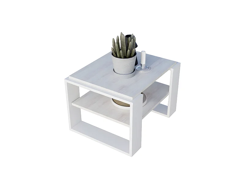 Couchtisch KAJA 63 Cascina Kiefer / Weiẞ