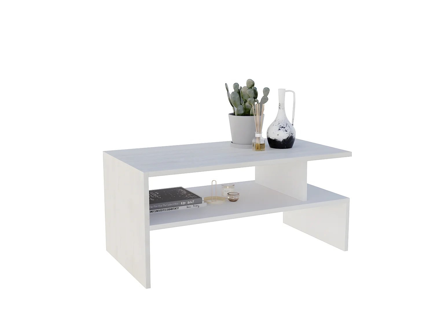 Couchtisch JULA 93 Cascina Kiefer / Weiẞ