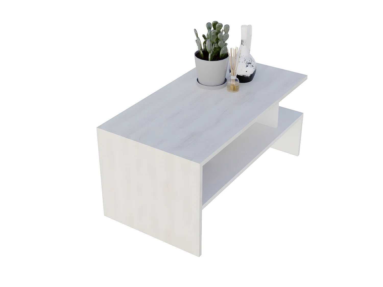 Couchtisch JULA 93 Cascina Kiefer / Weiẞ