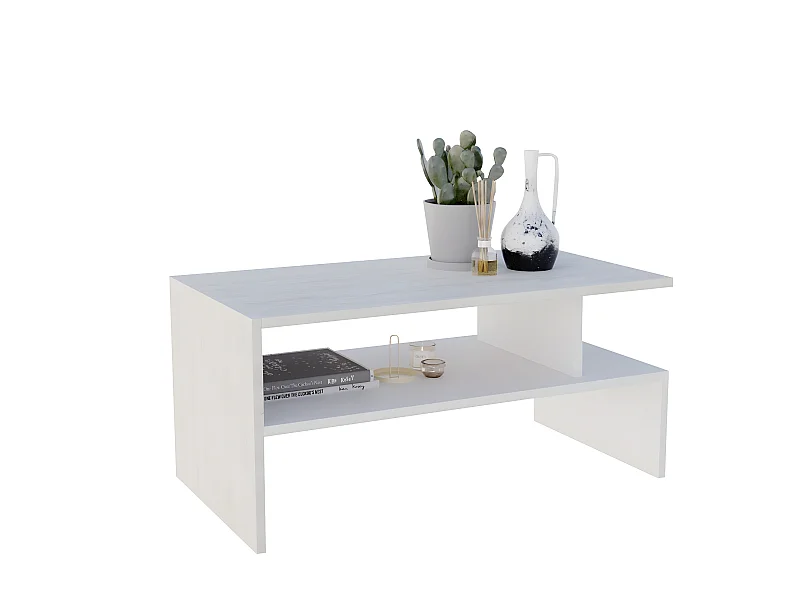 Couchtisch JULA 93 Cascina Kiefer / Weiẞ