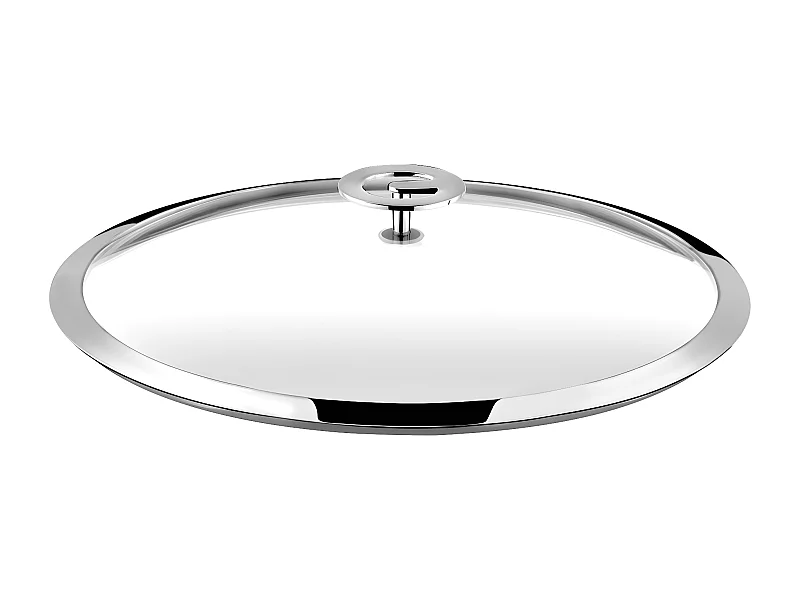 Universel - Couvercle 16cm verre trempé et inox