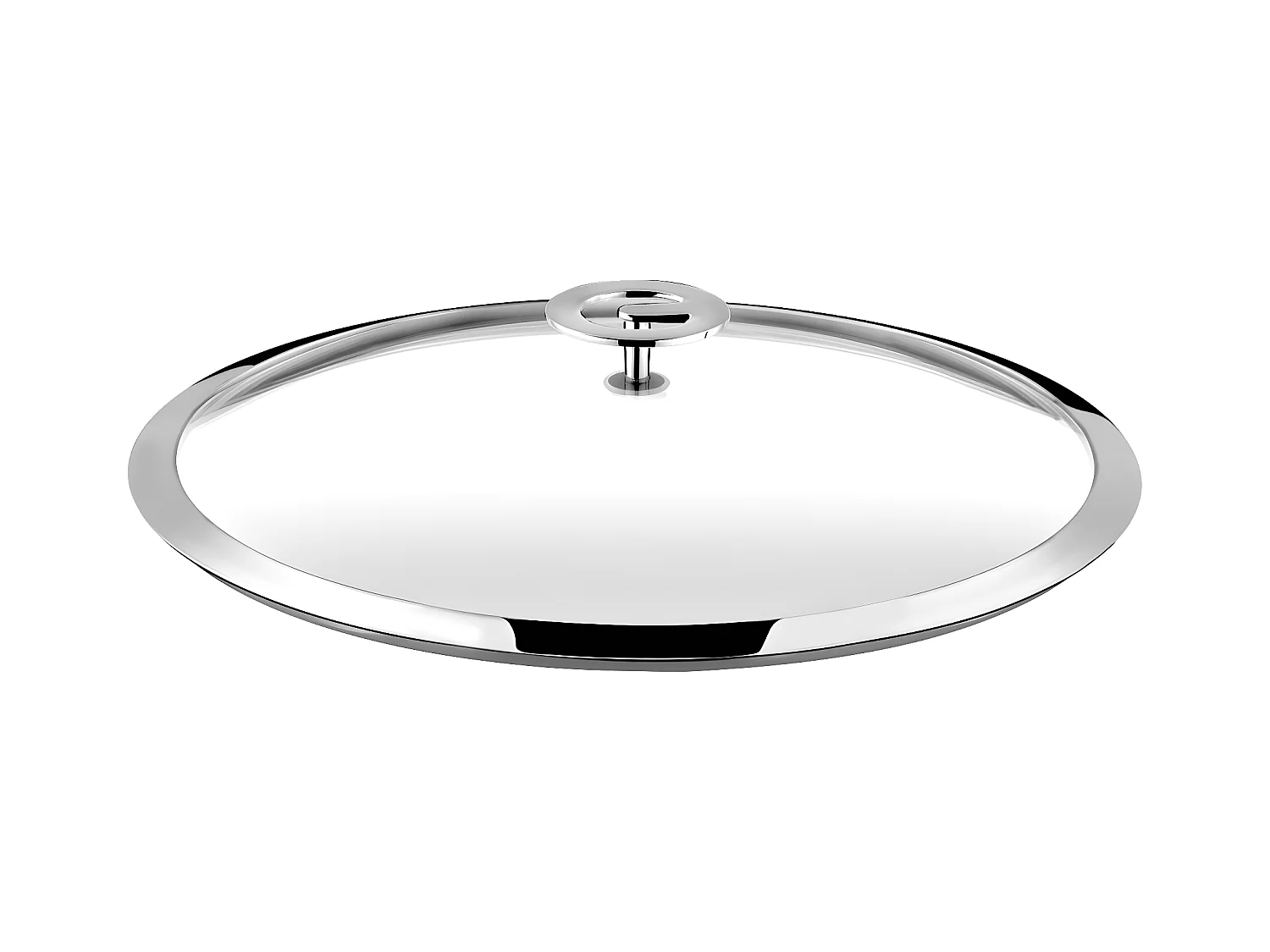 Universel - Couvercle 16cm verre trempé et inox