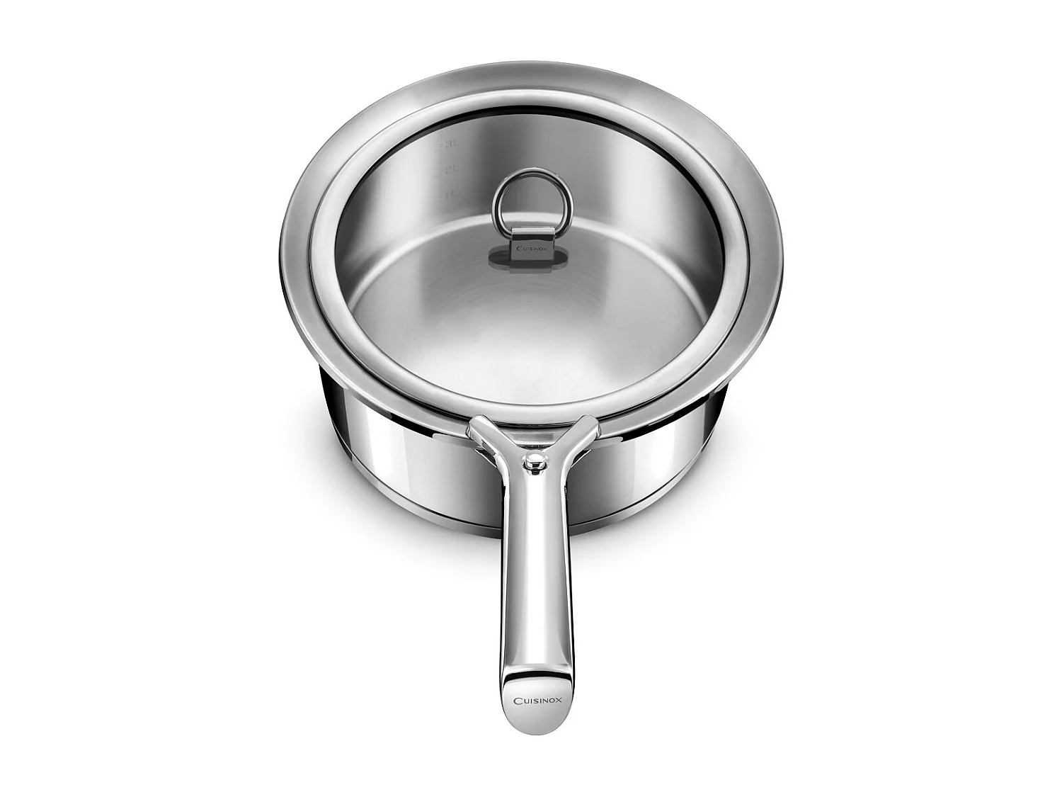 Ycône - Couvercle 24cm verre et poignée rabattable