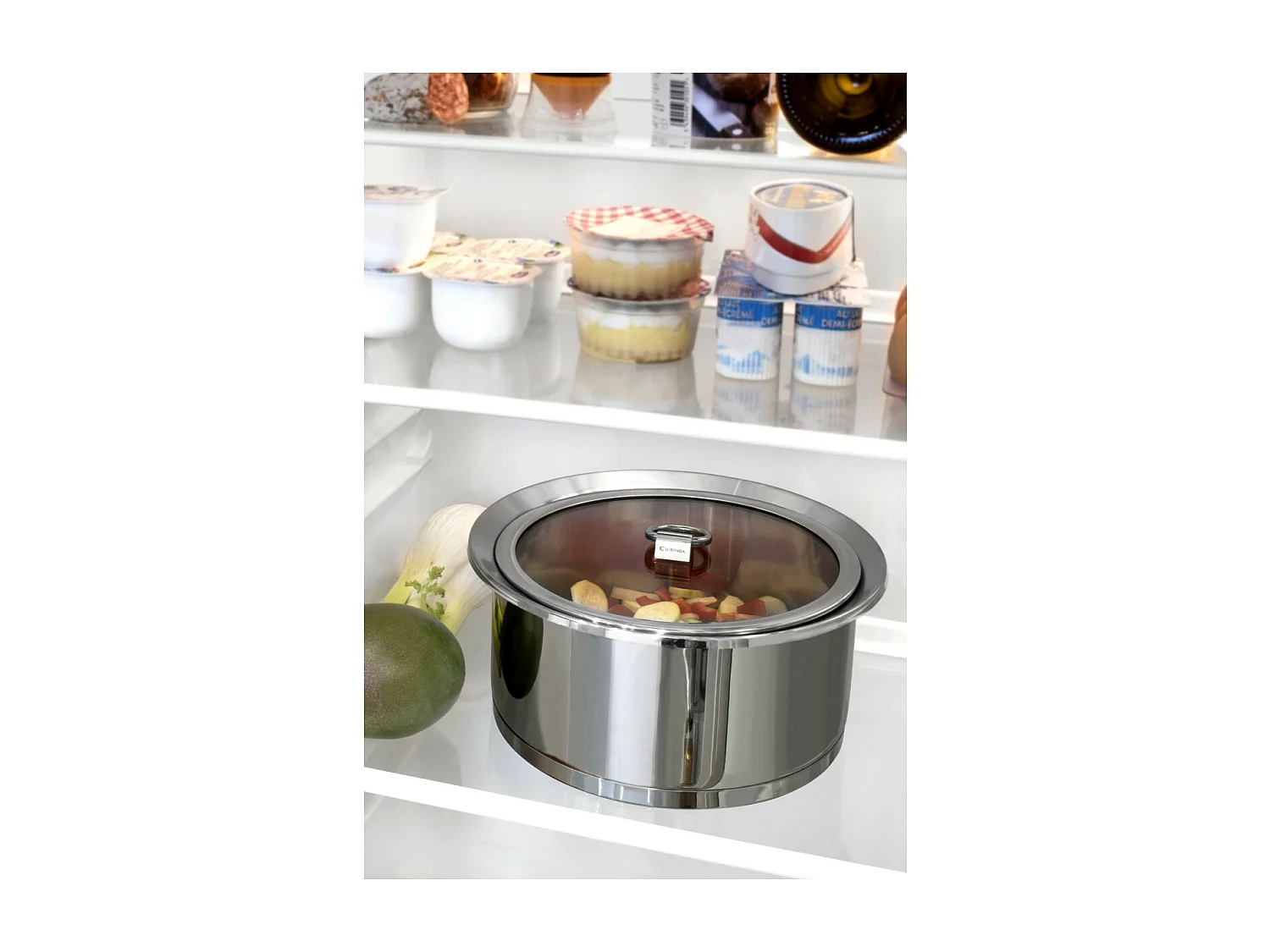 Ycône - Couvercle 24cm verre et poignée rabattable