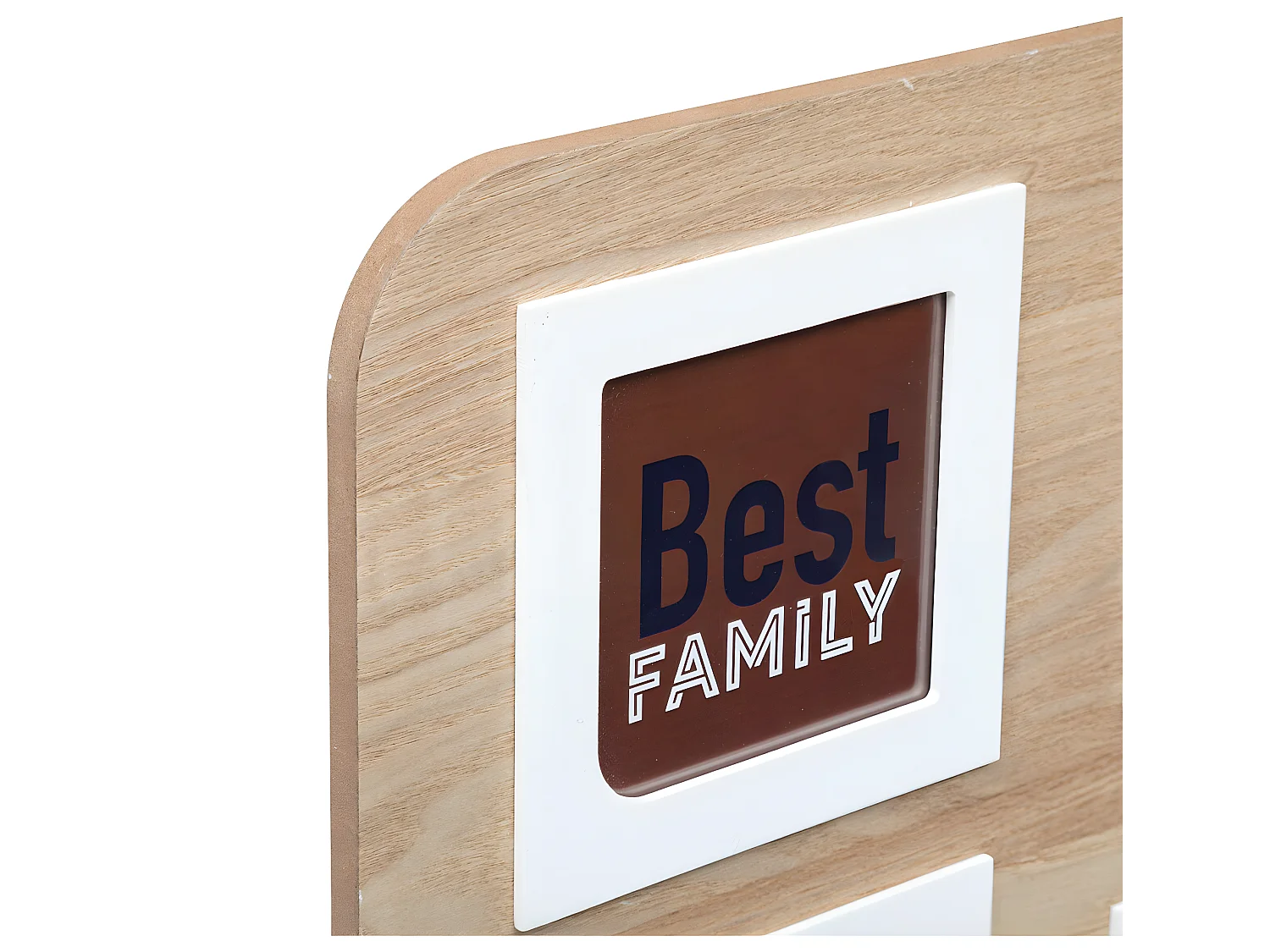 Pêle-mêle Multivues 9 Photos en bois et verre 58 x 53 cm