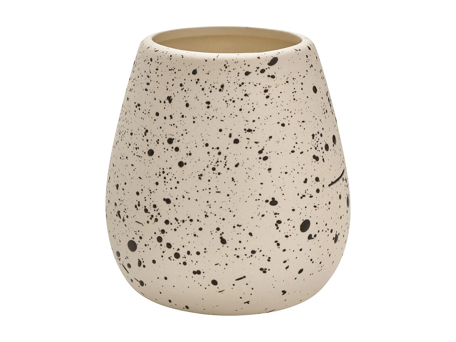 Set salle de bain céramique moucheté 4 pièces blanc