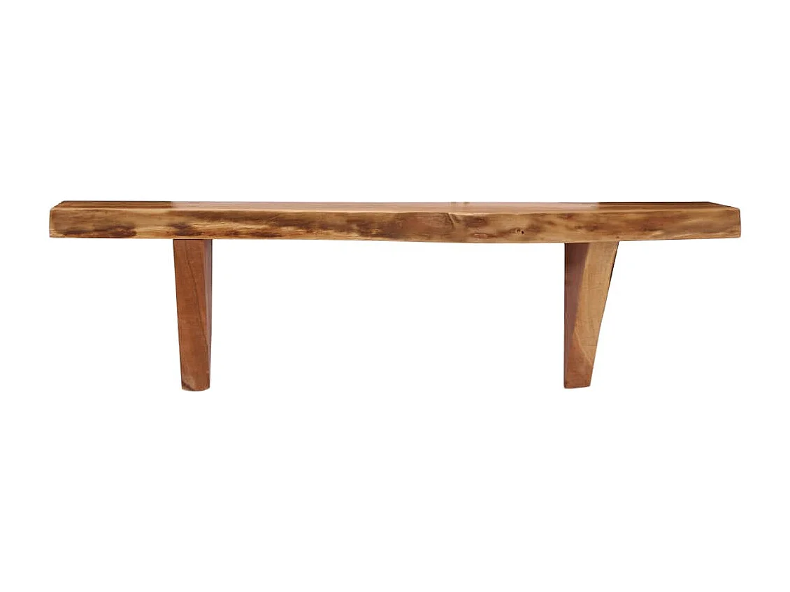 Wandschappen 2 st 60x20x18 cm massief acaciahout