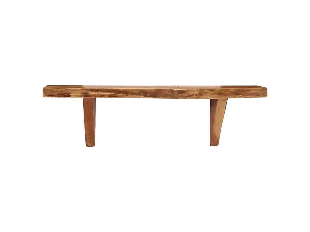 Wandschappen 2 st 60x20x18 cm massief acaciahout
