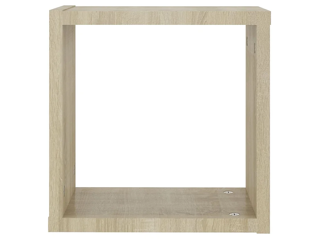 Étagères cube murales 2 pcs chêne sonoma 30x15x30 cm