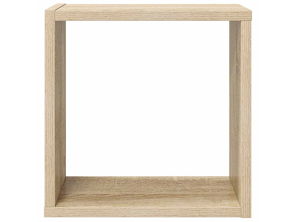 Étagères cube murales 2 pcs chêne sonoma 30x15x30 cm