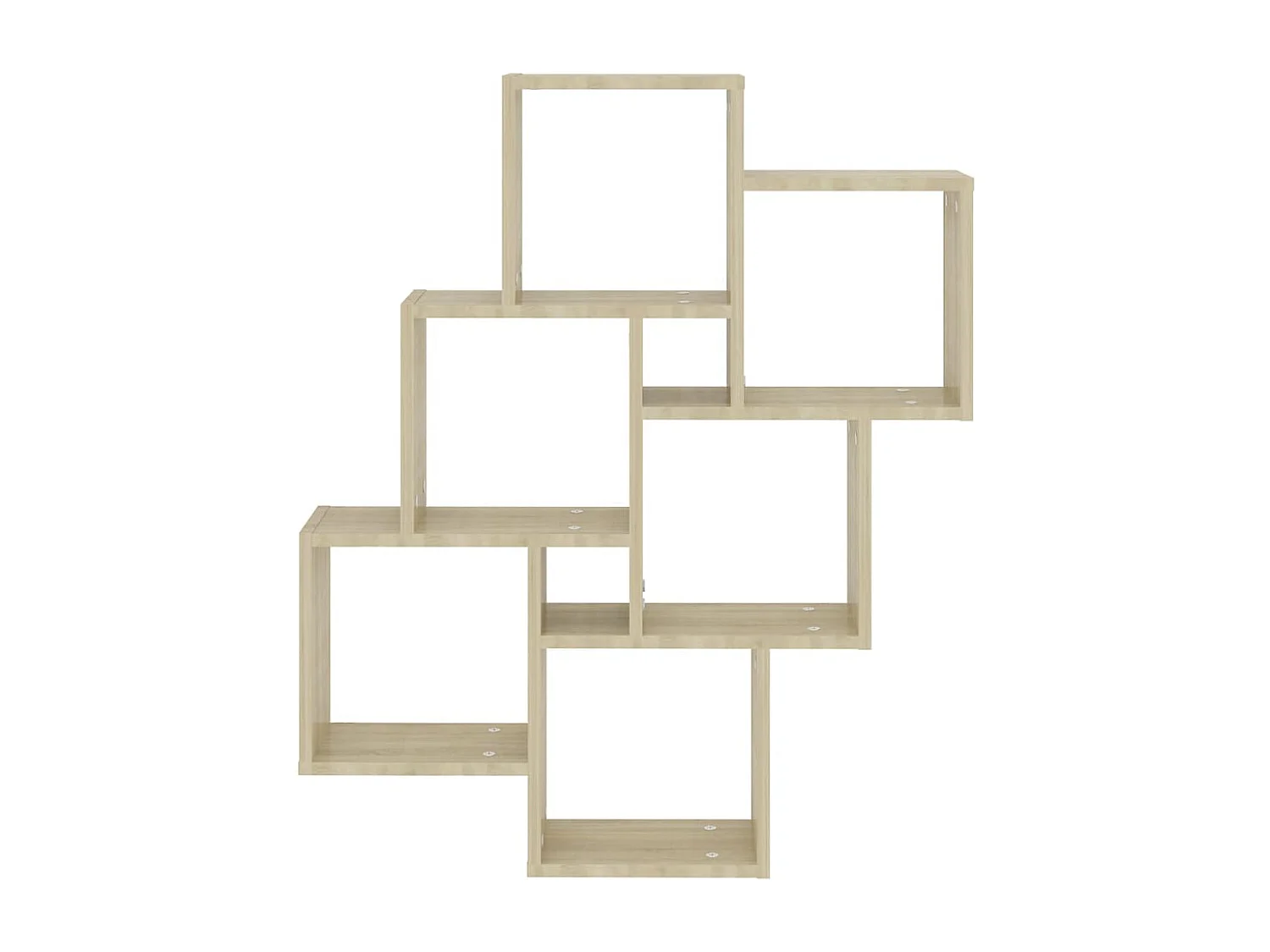 Étagère murale cube Chêne sonoma 78x15x93 cm Bois d’ingénierie