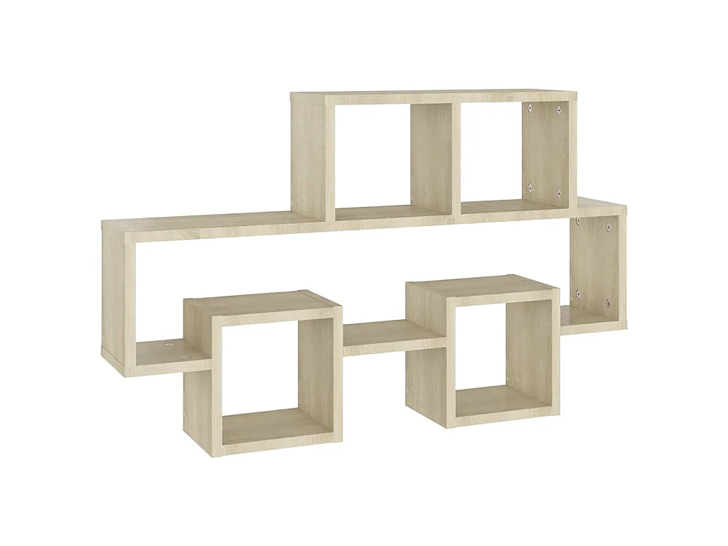Estante pared forma de coche madera ingeniería roble 82x15x51cm
