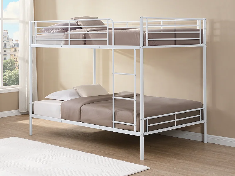 Etagenbett - 2 x 120 x 190 cm - Weiß - DUOTIS II