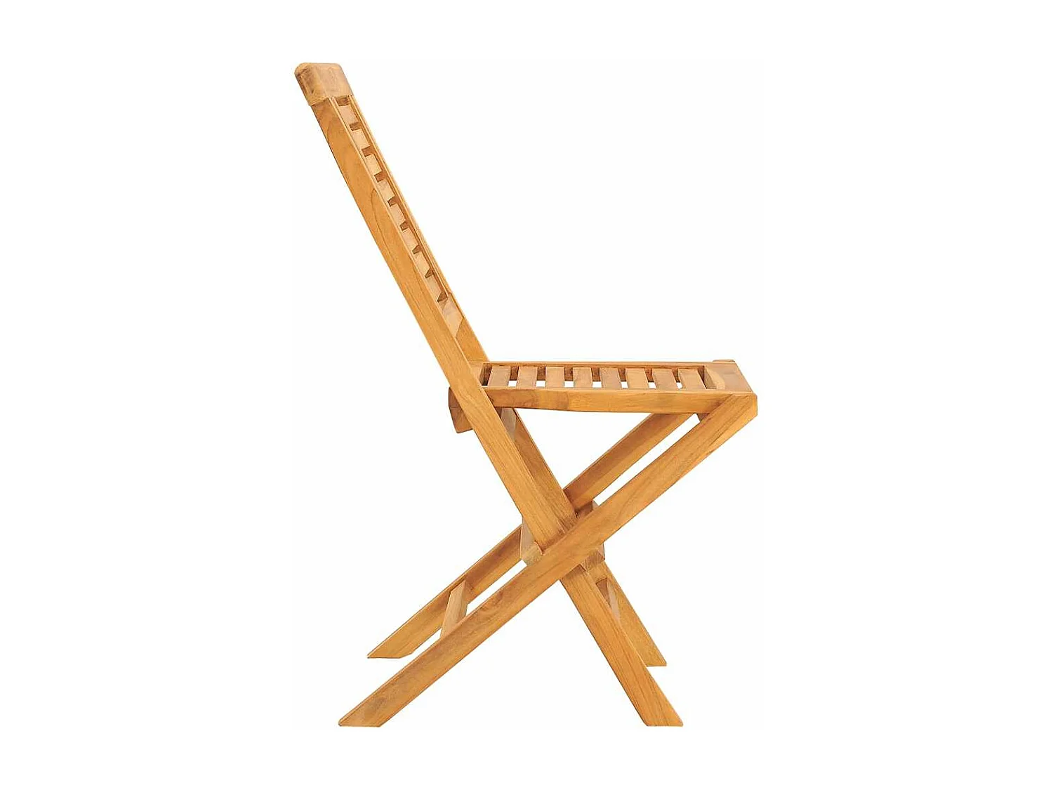 Chaises de jardin pliantes lot de 6 47x63x90cm bois massif teck
