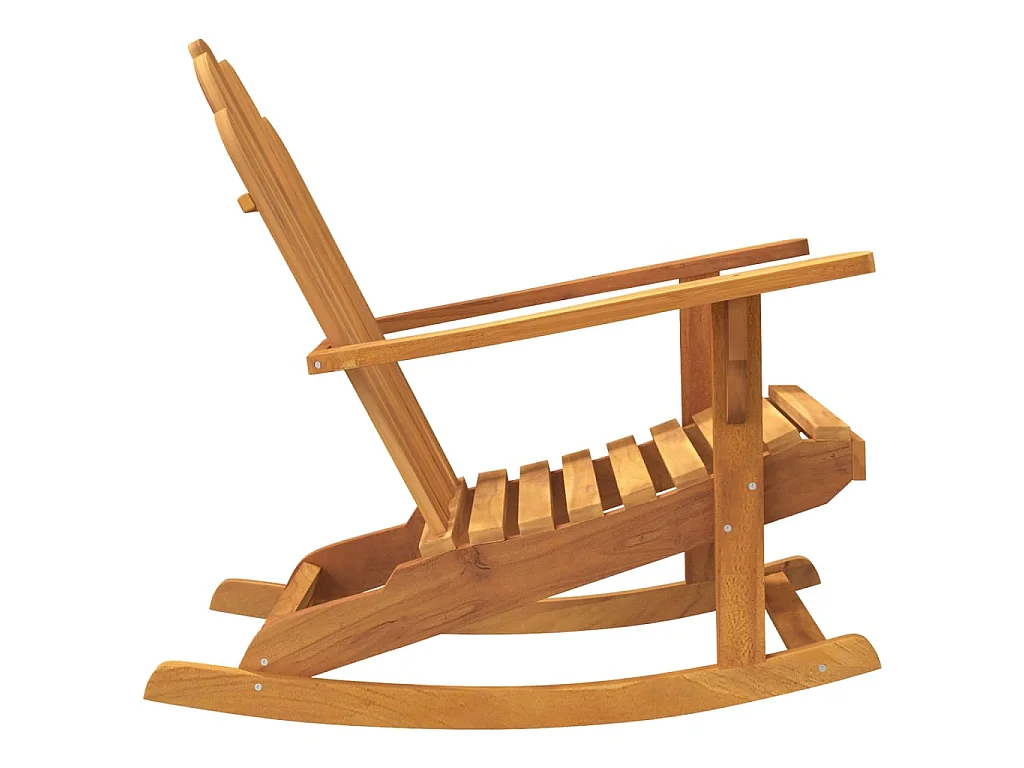 Chaises à bascule de jardin lot de 2 Adirondack teck solide