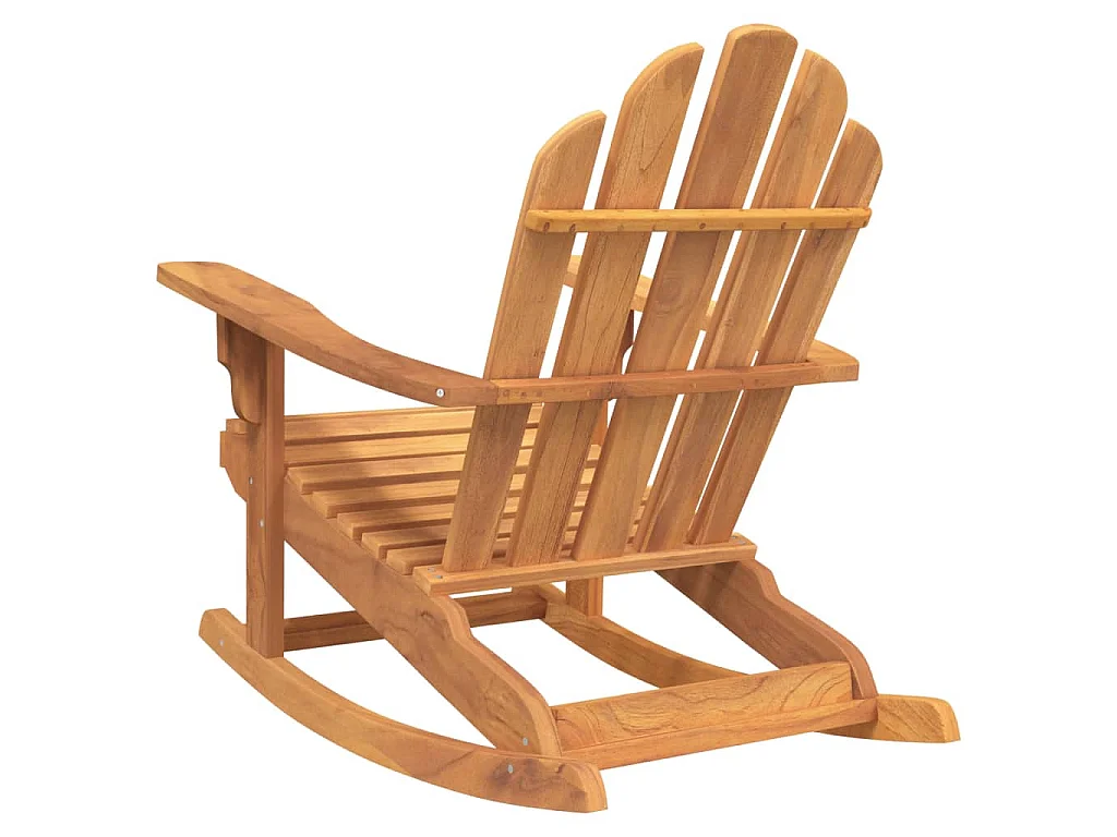 Chaises à bascule de jardin lot de 2 Adirondack teck solide