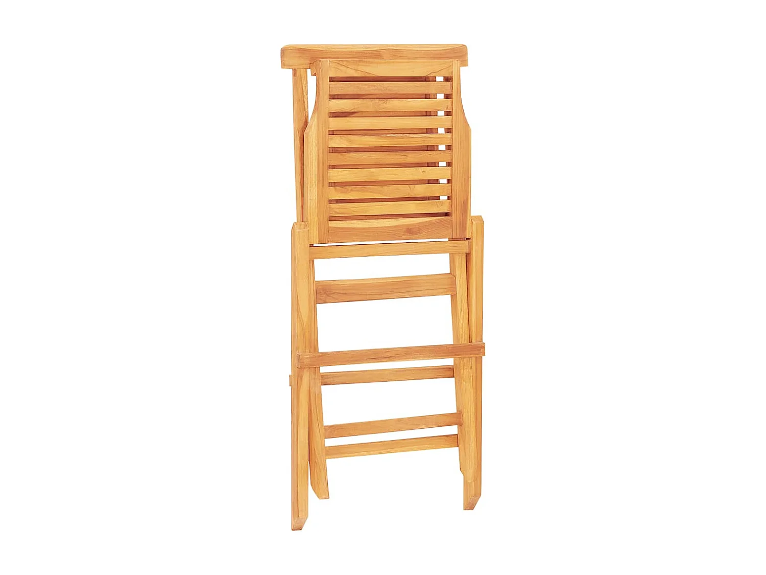 Chaises de jardin pliantes lot de 4 47x63x90cm bois massif teck